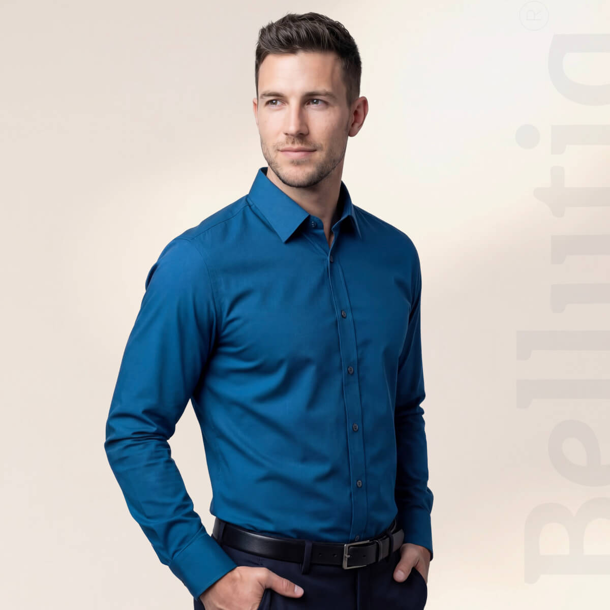 Chemise Infroissable à Coupe Ajustée