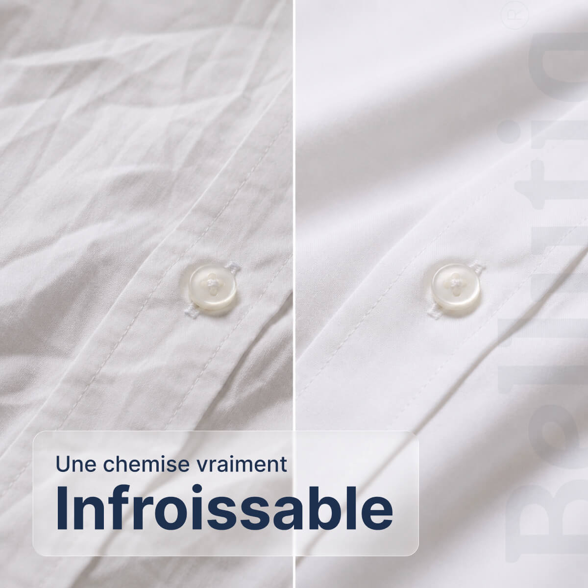 Chemise Infroissable à Coupe Ajustée