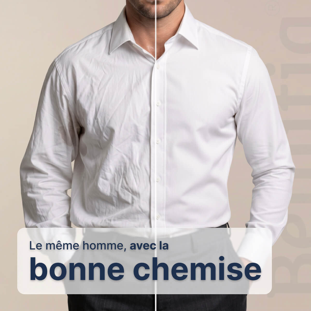Chemise Infroissable à Coupe Ajustée